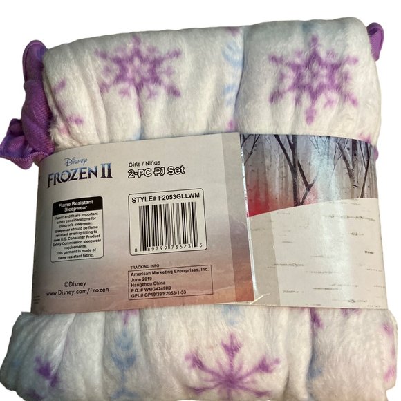 Disney Frozen ll Elsa & Anna Stronger Together Girls Pajama Set size 10/12 - Picture 12 of 12